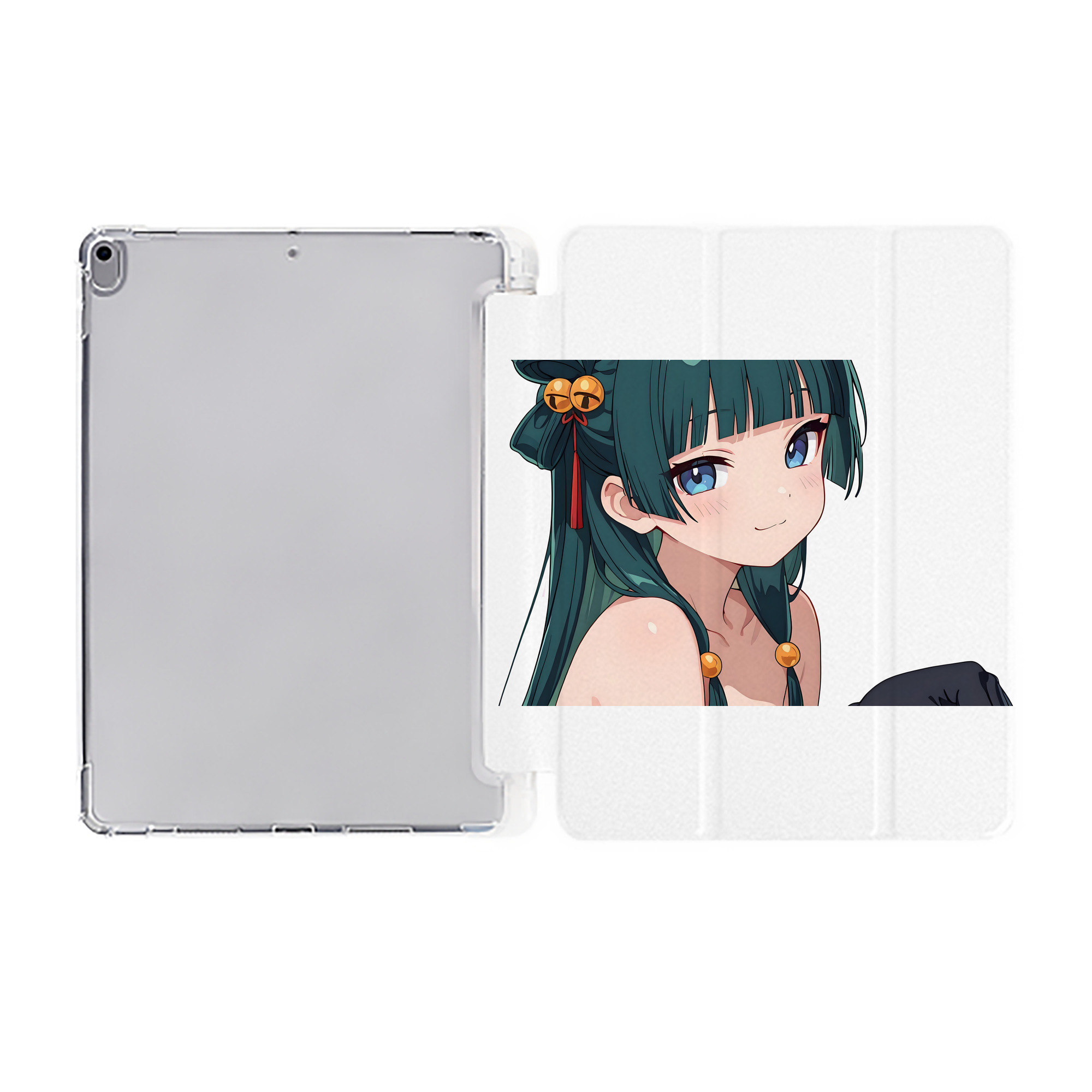 （画像用） 薬屋のひとりごと The Apothecary Diaries IPad ケース ペン収納付き 三つ折りスタンド PUレザー×シリコン 対応機種9.5/10.5/10.9インチ